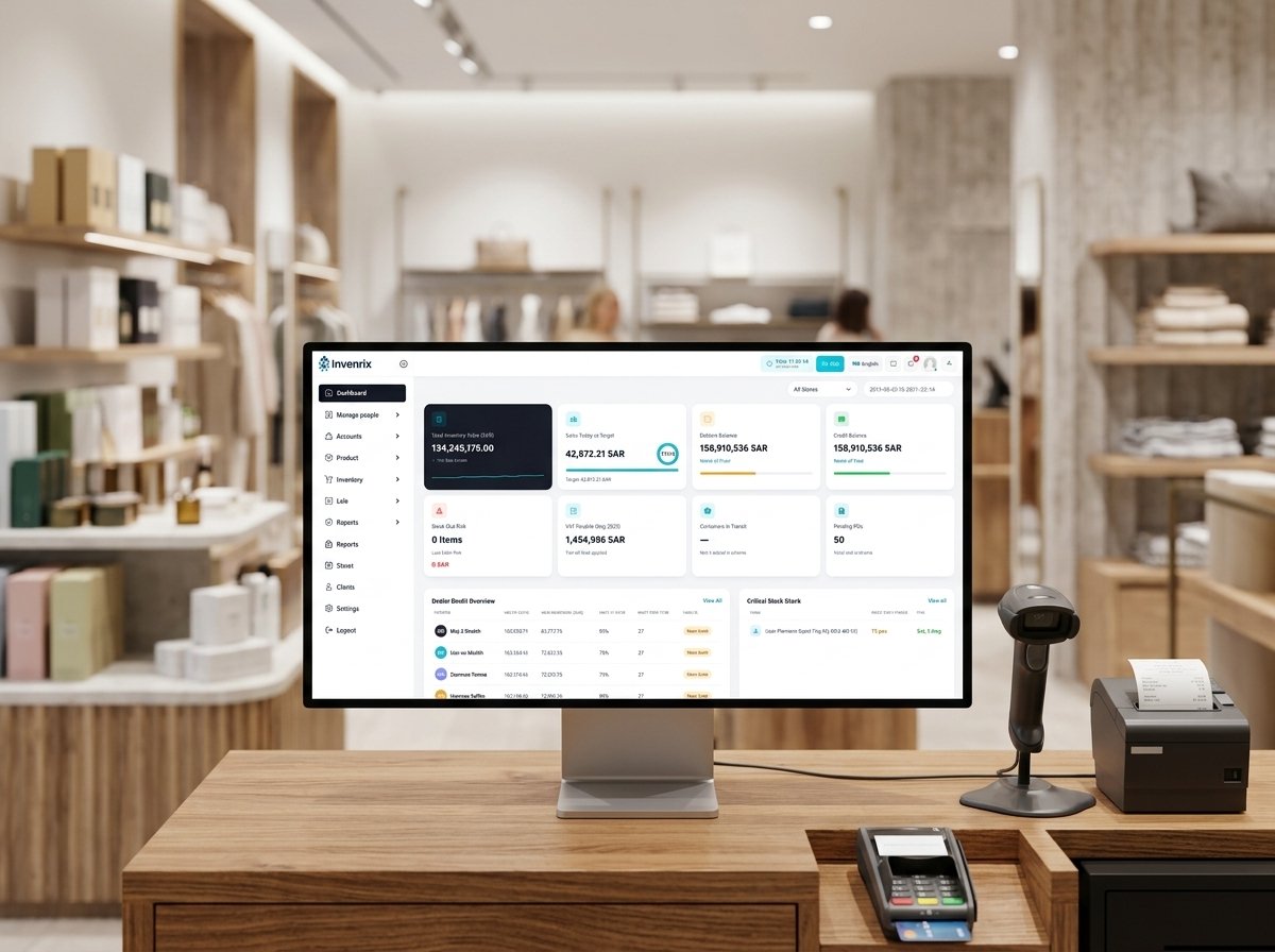 Invenrix Inventory Management Supermarket Register Interface